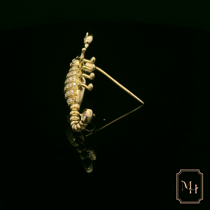 Golden Scorpion Brooch