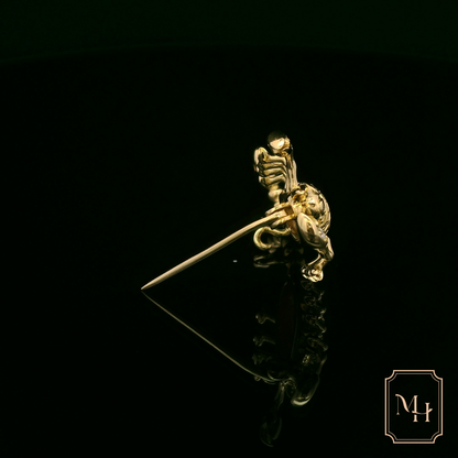 Golden Scorpion Brooch