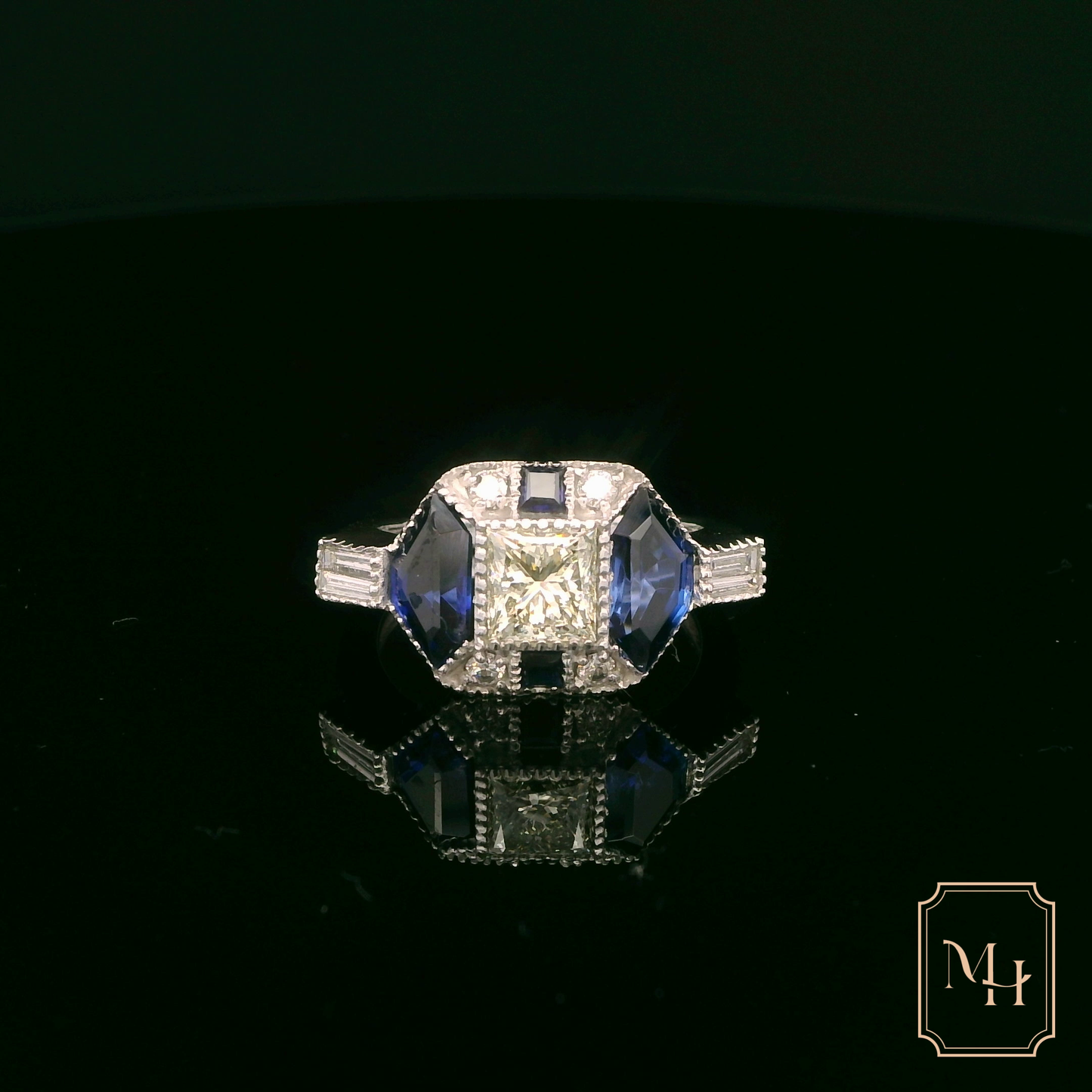 Elegant Sapphire & Diamond Ring