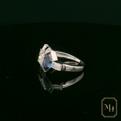 Elegant Sapphire & Diamond Ring