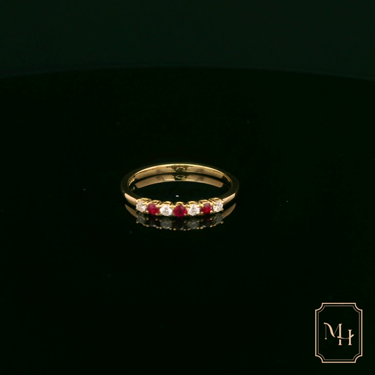 Ruby & Diamond Eternity Ring