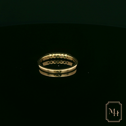 Emerald & Diamond Gold Ring