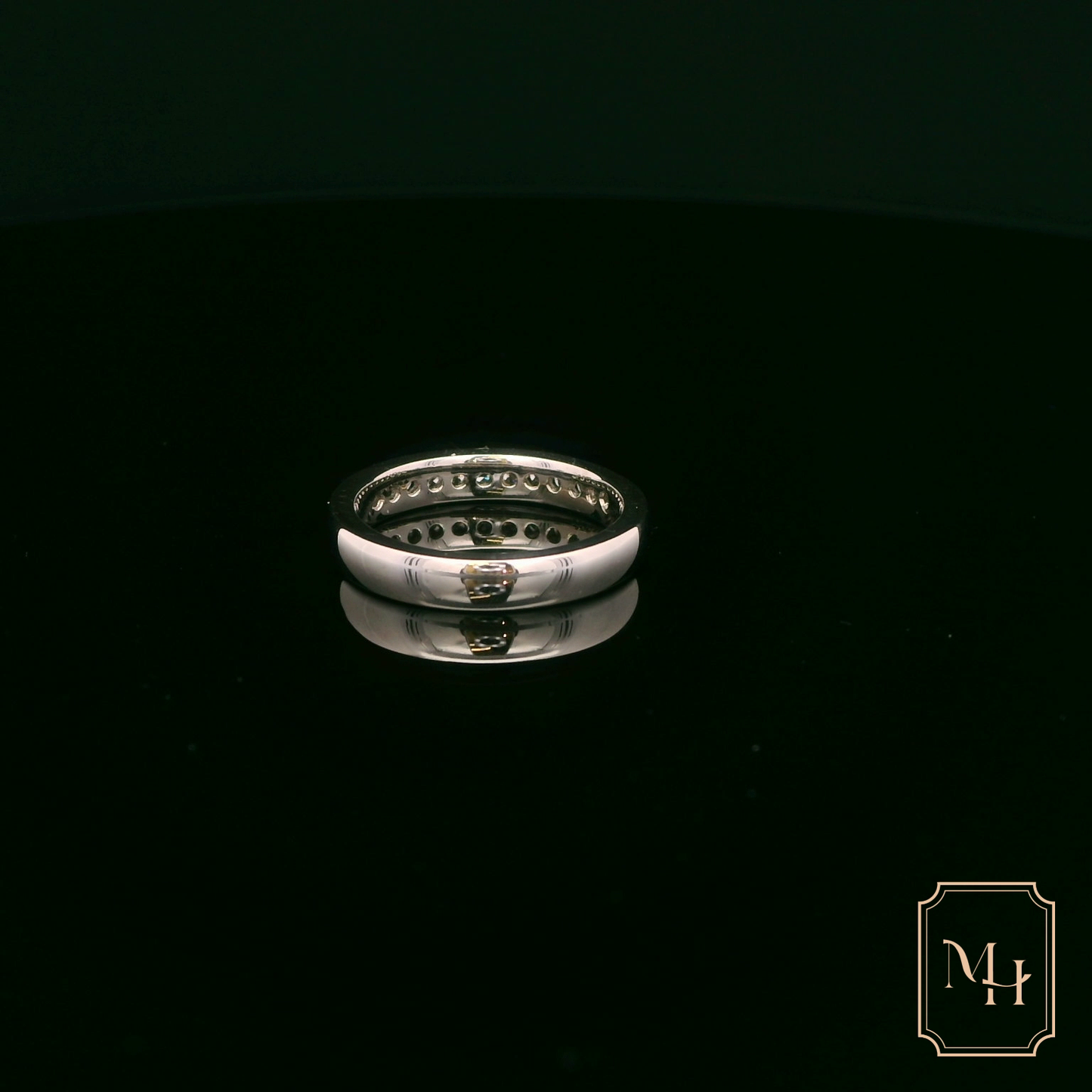 Channel-Set Diamond Gold Ring