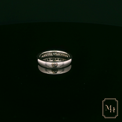 Channel-Set Diamond Gold Ring