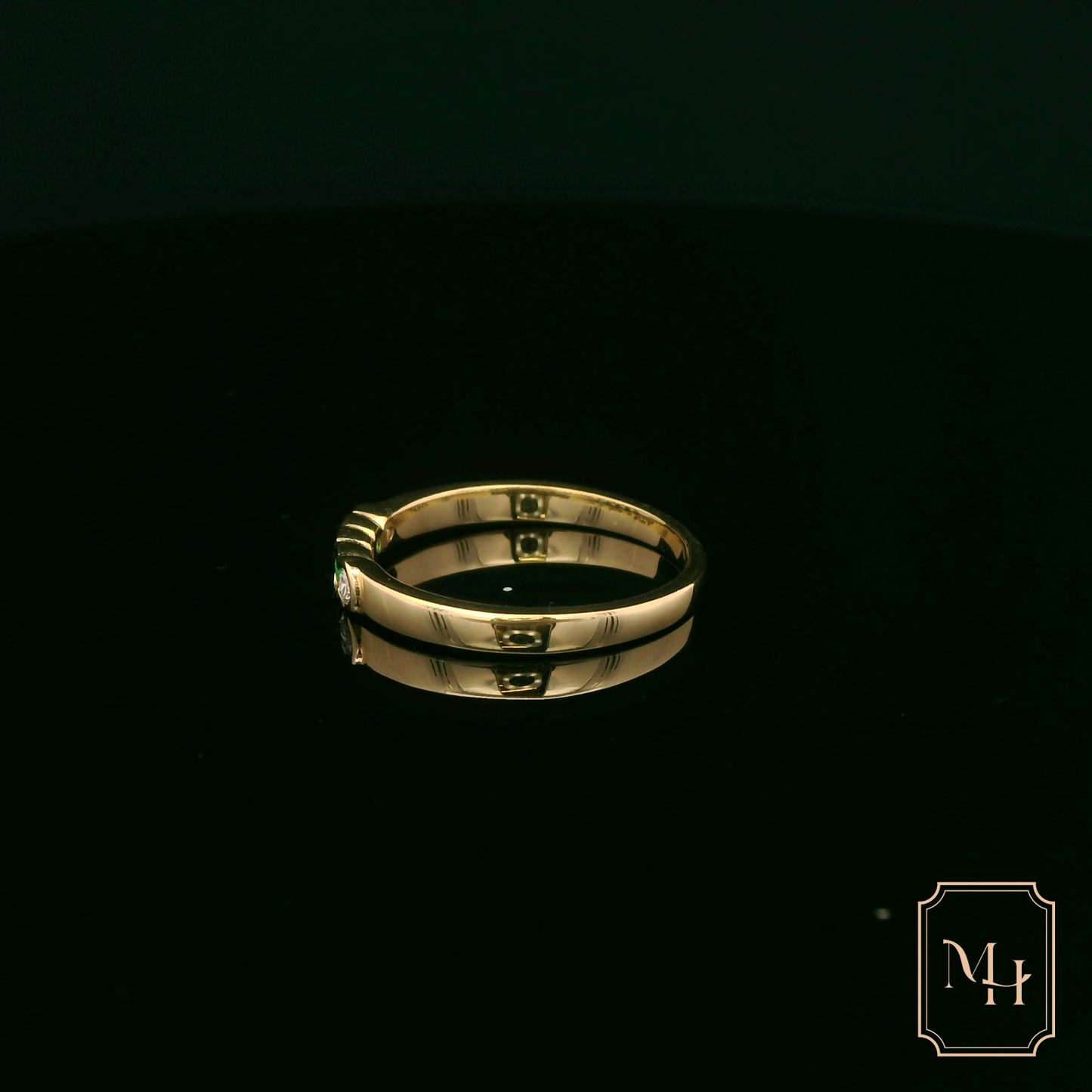 Emerald & Diamond Gold Ring