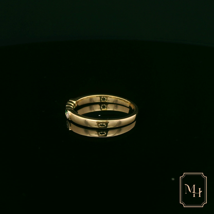Emerald & Diamond Gold Ring