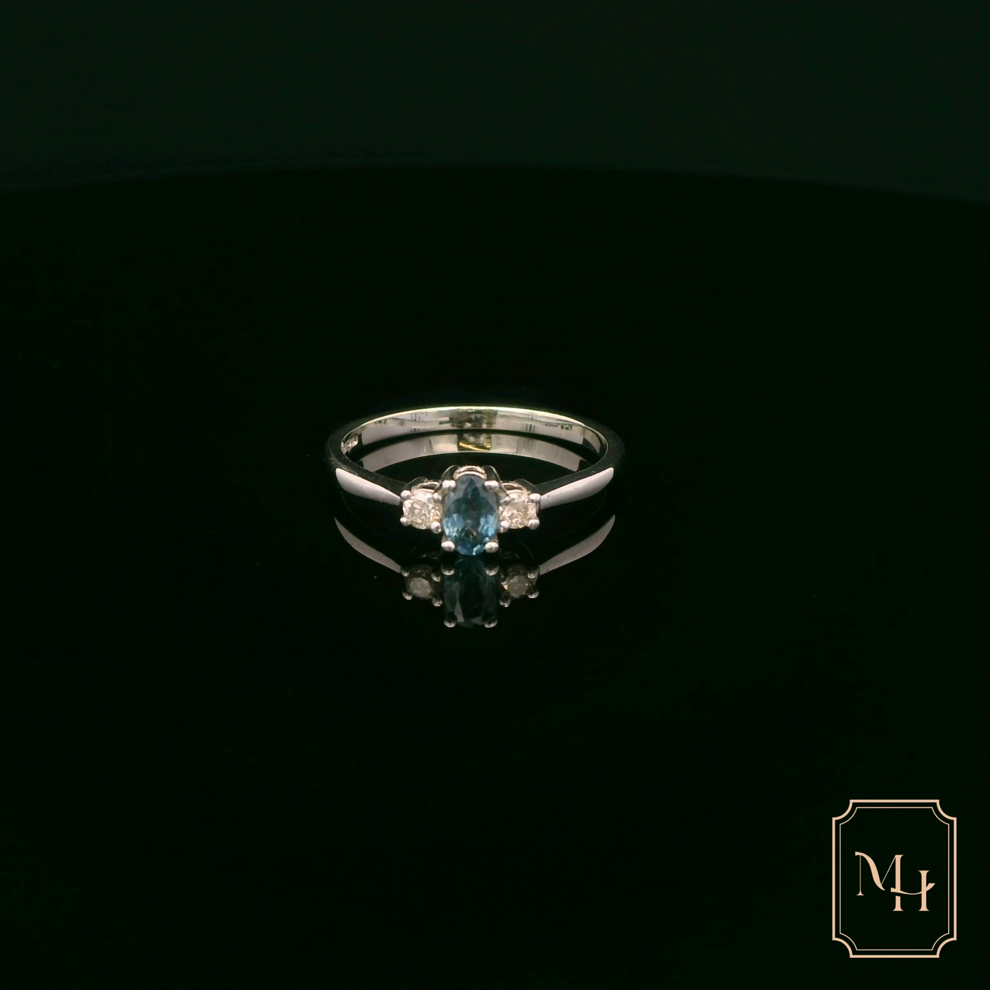 Sapphire & Diamond Trilogy Ring