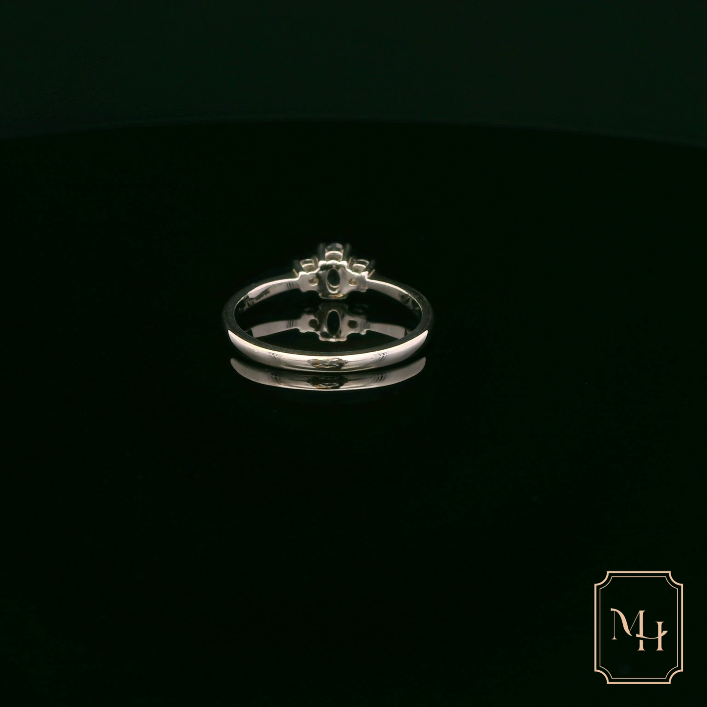 Sapphire & Diamond Trilogy Ring