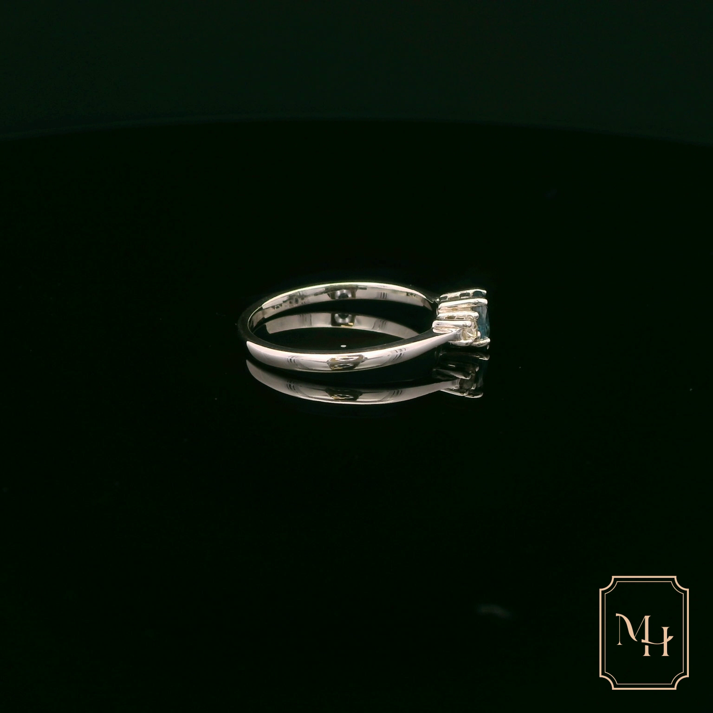 Sapphire & Diamond Trilogy Ring