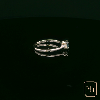 Sapphire & Diamond Trilogy Ring