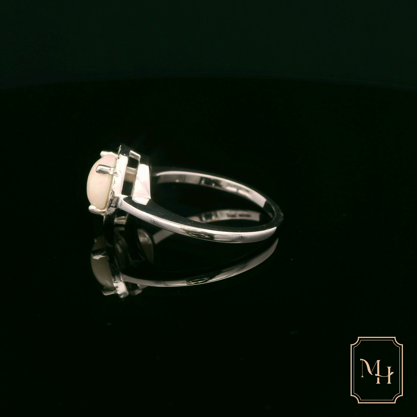 Opal & Diamond Cluster Ring