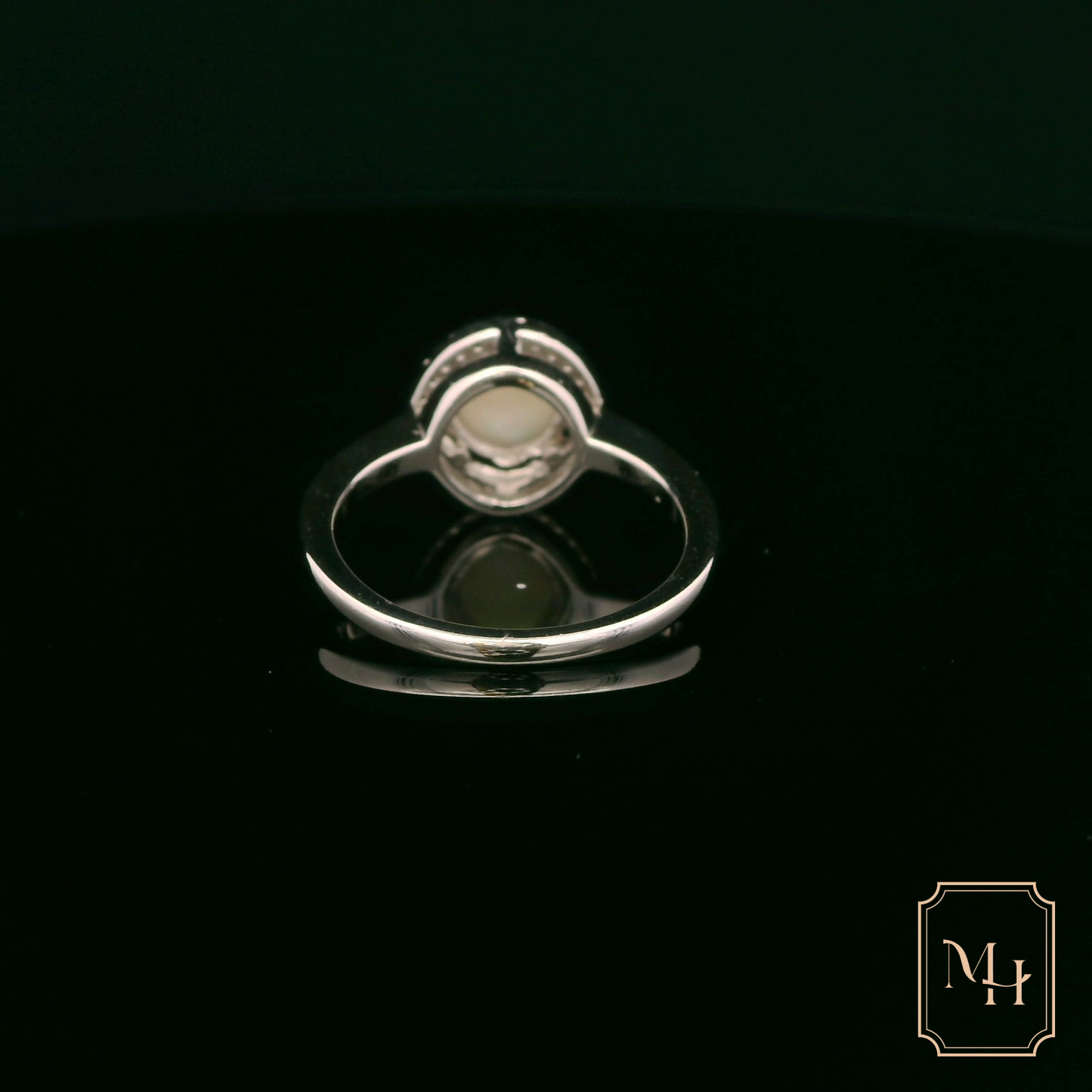 Opal & Diamond Cluster Ring