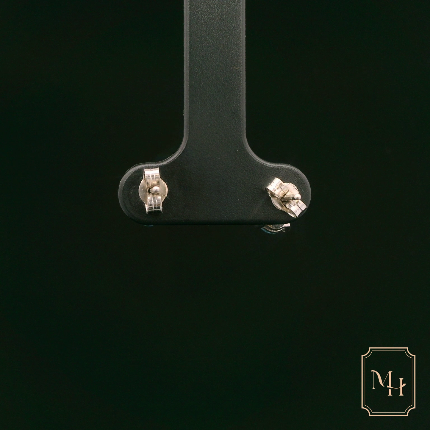 Ocean-Blue Stud Earrings