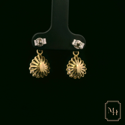Sapphire Pear-Shaped Drop Earrings