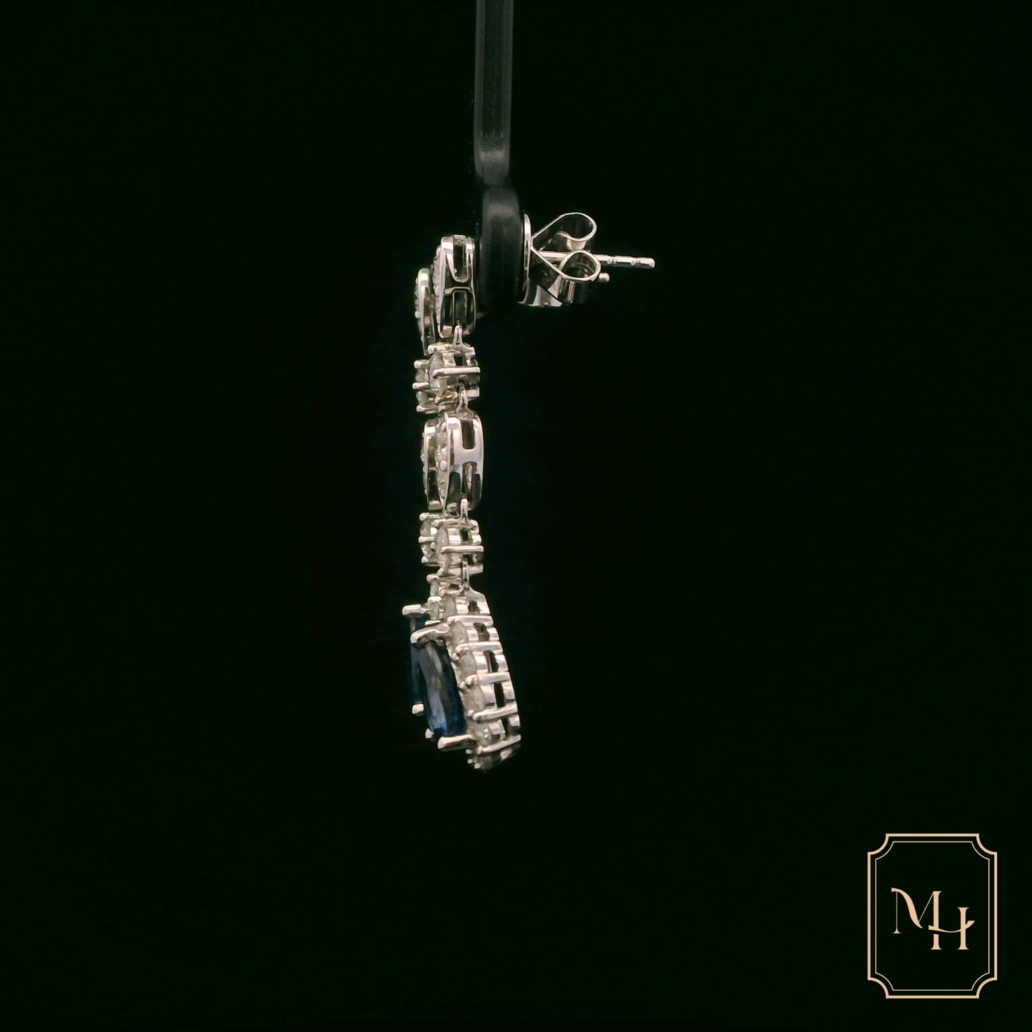 Elegant Sapphire and Diamond Earrings