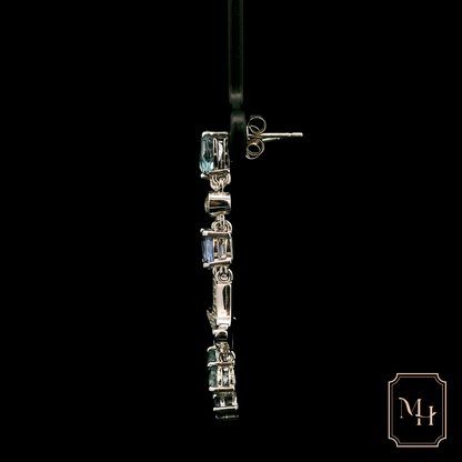 Diamond Anchored-Drop Earrings
