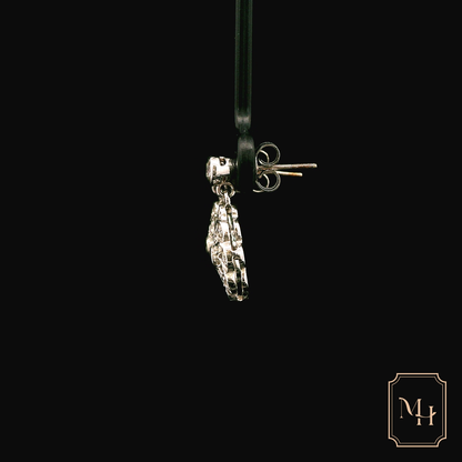 Diamond Floral Earrings