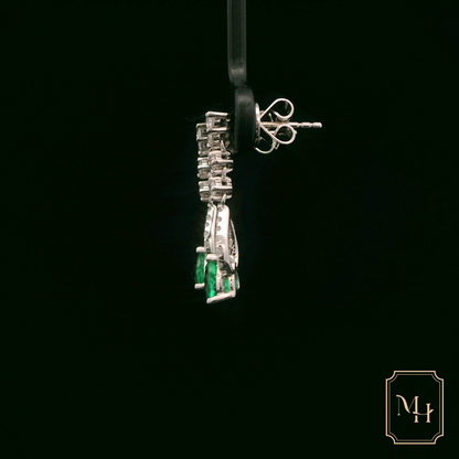 Emerald Pear-drop Earrings