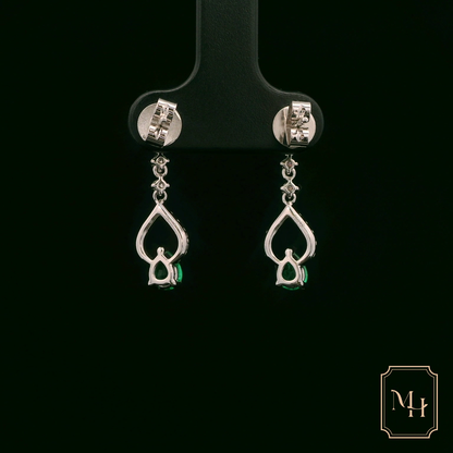 Emerald Pear-drop Earrings