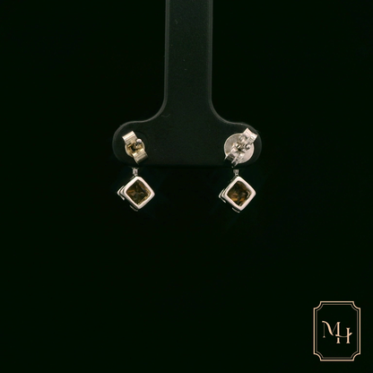 Citrine & Diamond Earrings