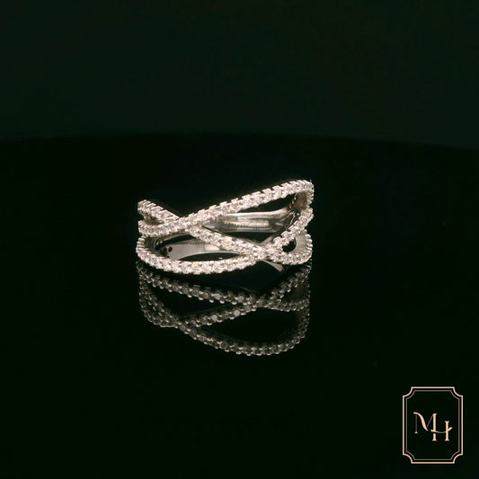 Diamond Spiral Ring