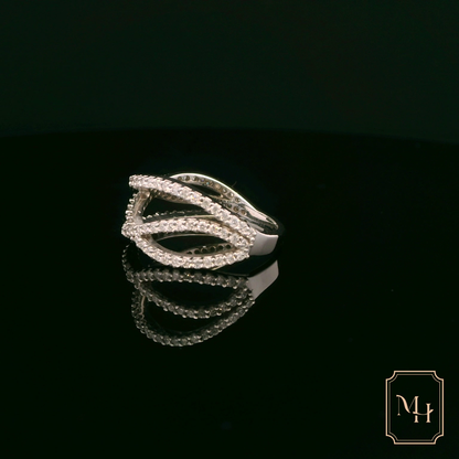 Diamond Spiral Ring