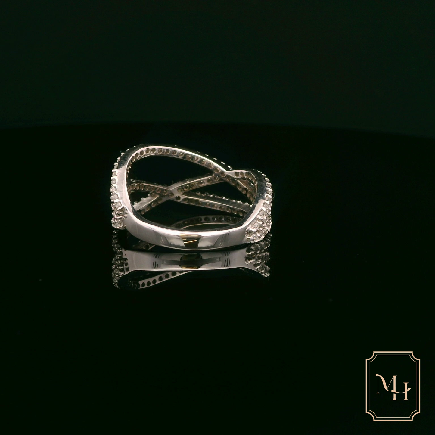 Diamond Spiral Ring