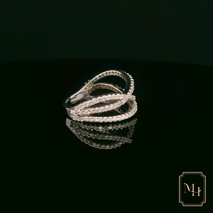 Diamond Spiral Ring