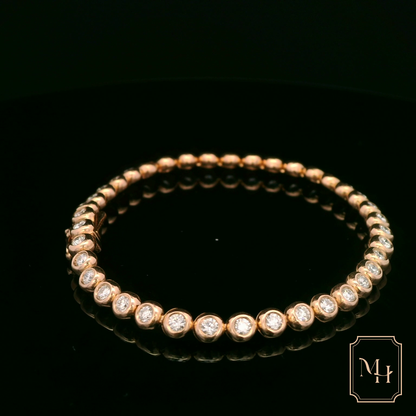 Diamond & Gold Tennis Bracelet