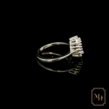 Elegant Tanzanite and Diamond Ring