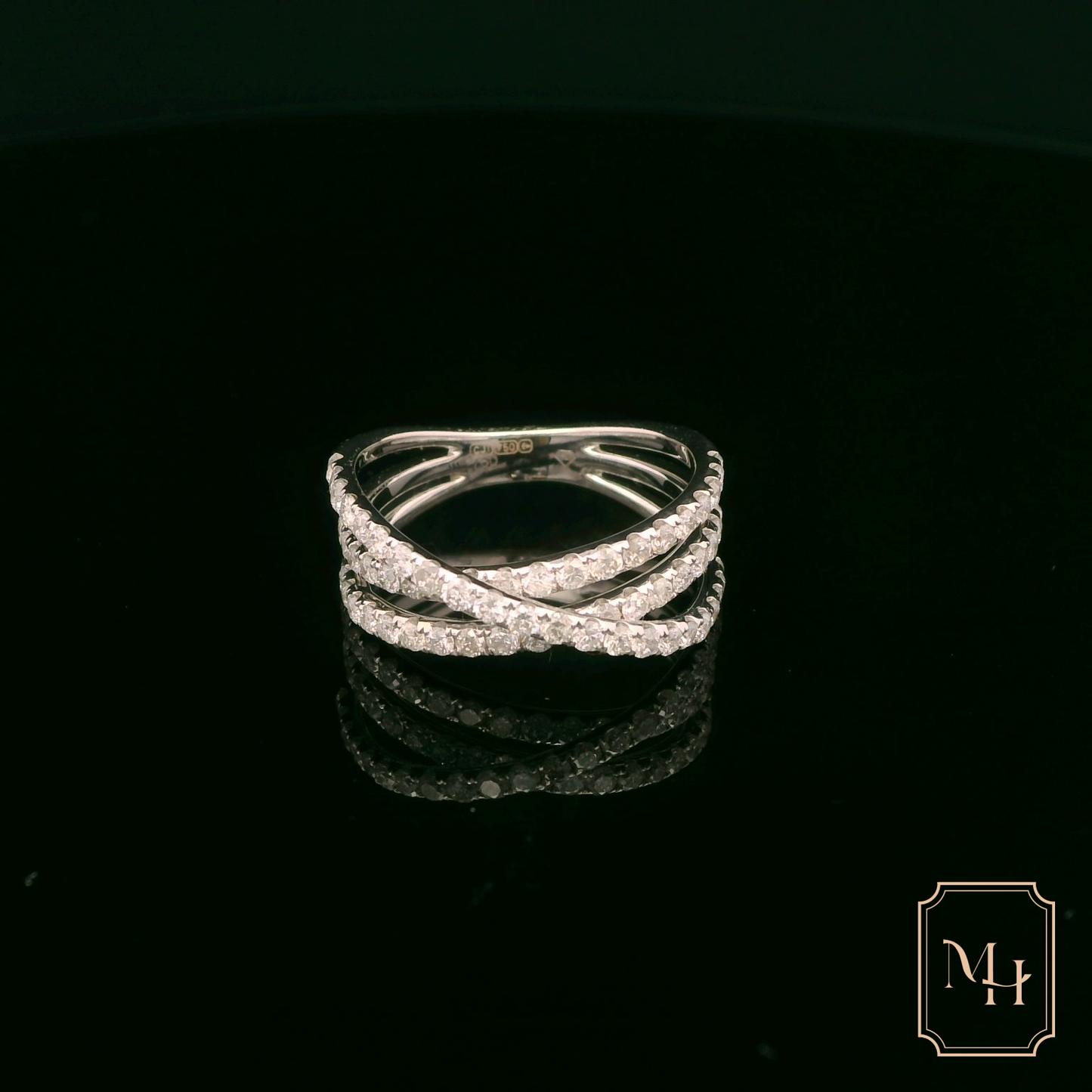 Twisted Diamond Ring