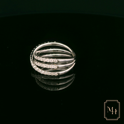 Twisted Diamond Ring
