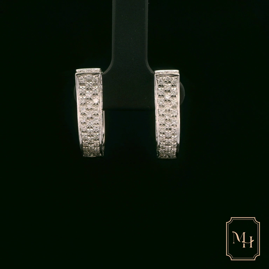 Diamond Hoop Earrings