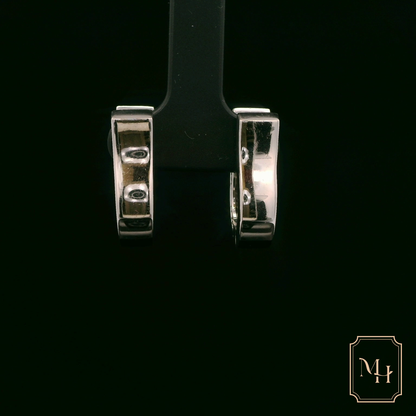 Diamond Hoop Earrings