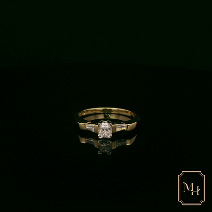 Triad-Diamond Ring