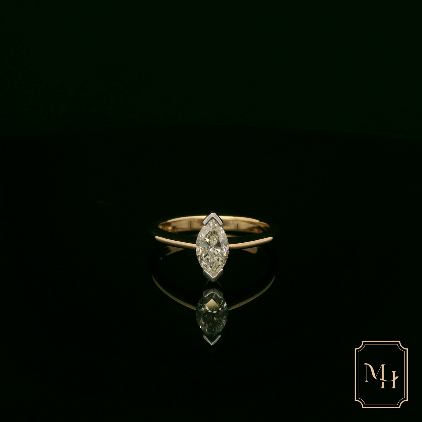 Marquise-Cut Diamond Ring