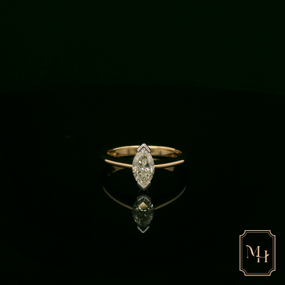 Marquise-Cut Diamond Ring