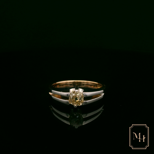 Gemstone Split-Shoulder Ring