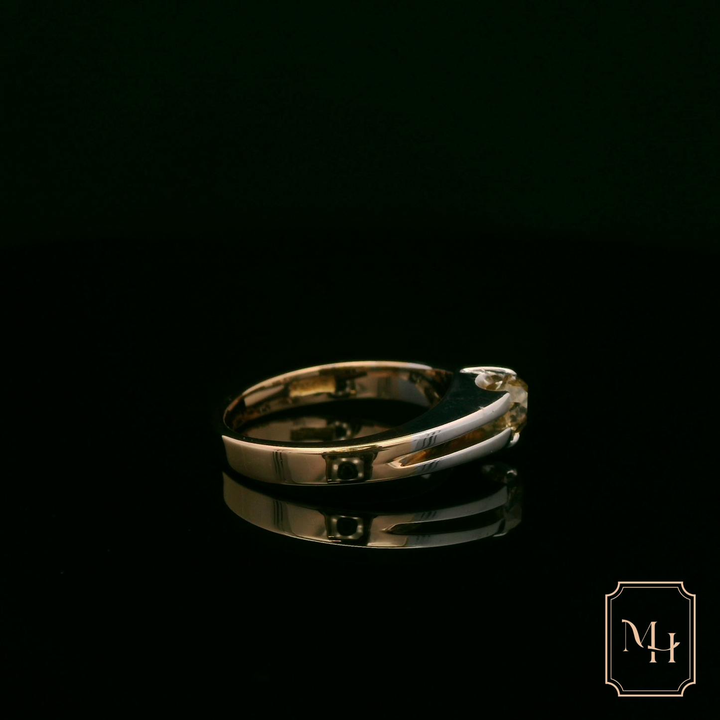 Gemstone Split-Shoulder Ring
