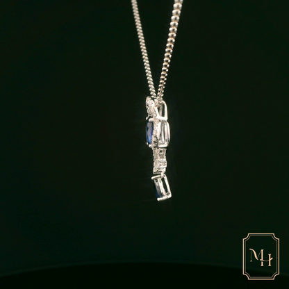 Elegant Sapphire Pendant Necklace