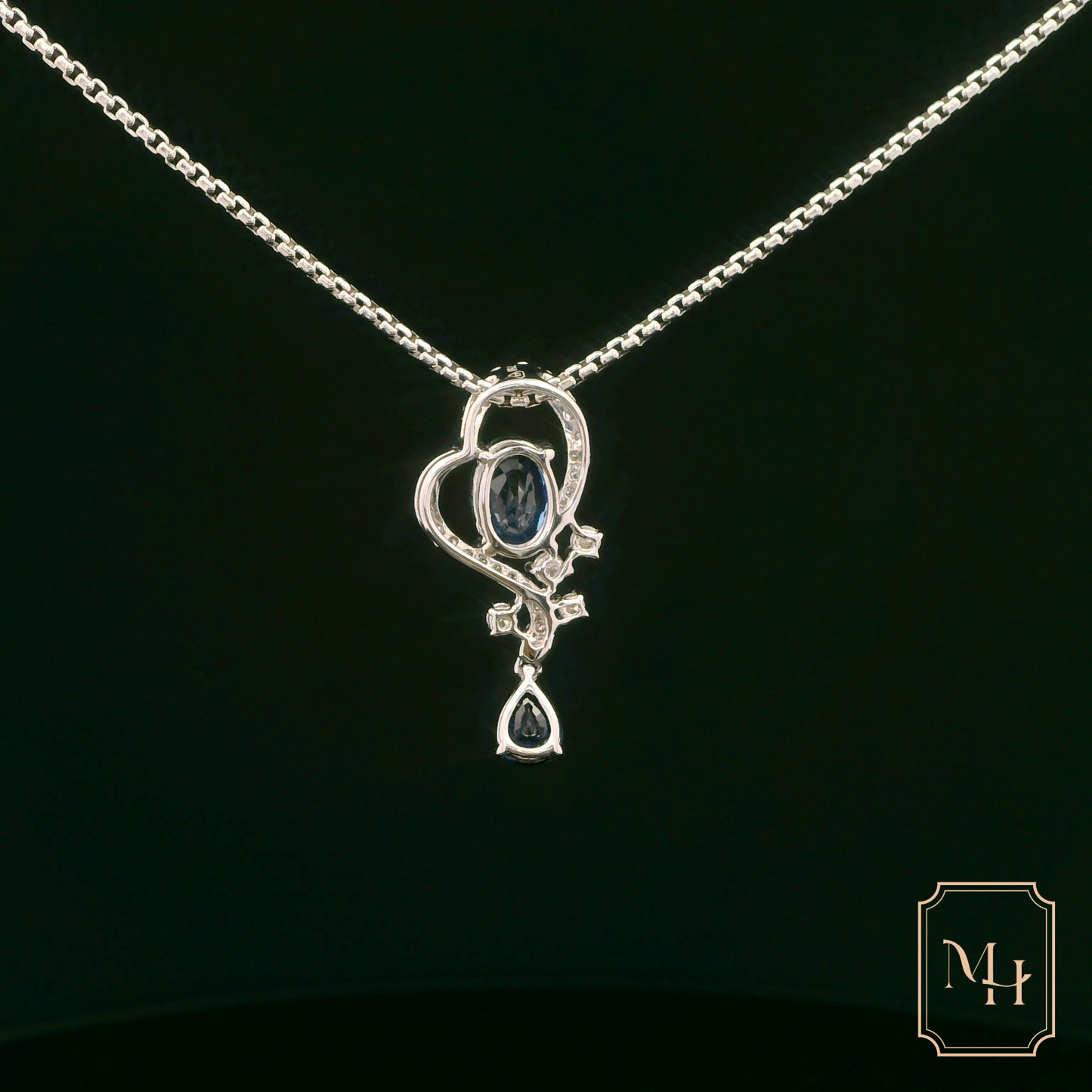 Elegant Sapphire Pendant Necklace