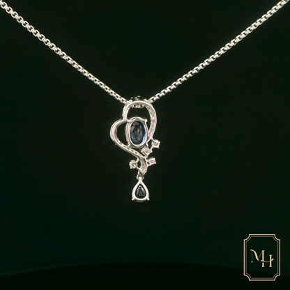 Elegant Sapphire Pendant Necklace