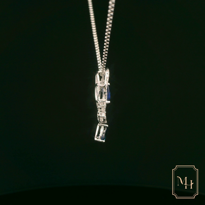 Elegant Sapphire Pendant Necklace