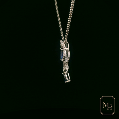 Elegant Sapphire Pendant Necklace