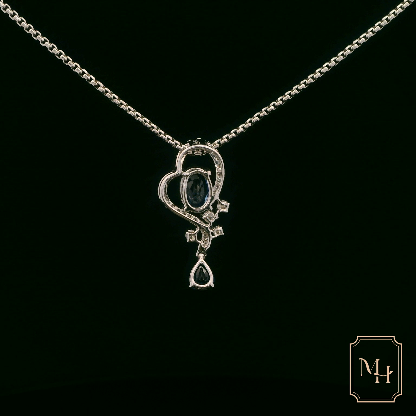 Elegant Sapphire Pendant Necklace