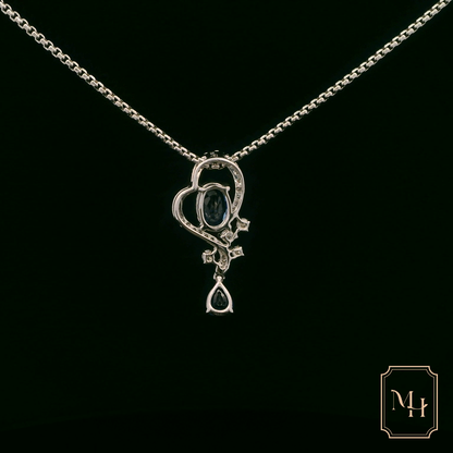 Elegant Sapphire Pendant Necklace