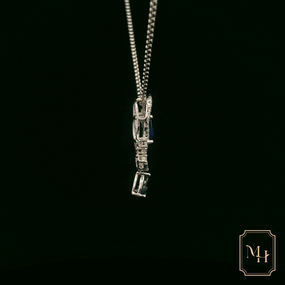 Elegant Sapphire Pendant Necklace