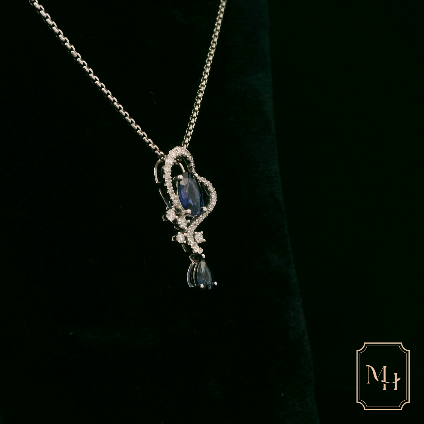 Elegant Sapphire Pendant Necklace