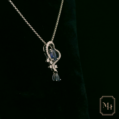 Elegant Sapphire Pendant Necklace