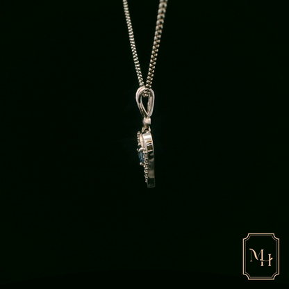 Sapphire Heart-Shaped Pendant